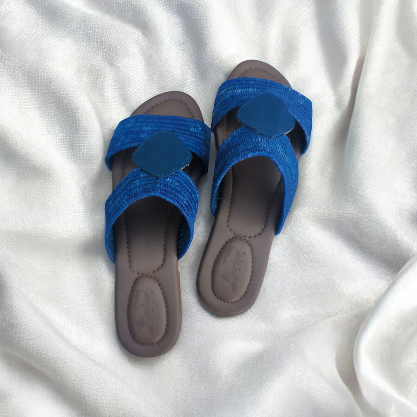 Urban Amazigh sandals – Handwoven Moroccan Raffia Slippers