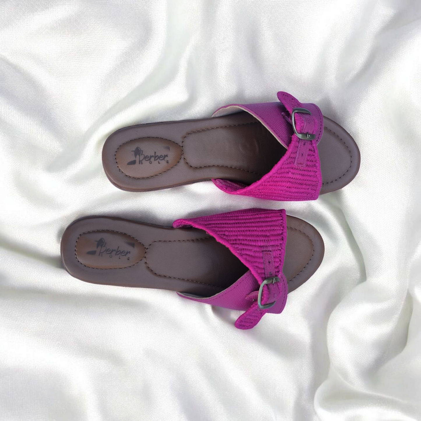 Modern Nomad sandals – Handwoven Moroccan Raffia Slippers