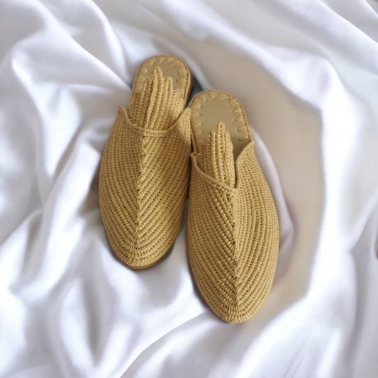 Handmade Moroccan raffia sandals by BerberSole
