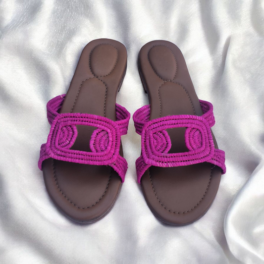 Woven Raffia Sandals for Women with Comfortable Fit