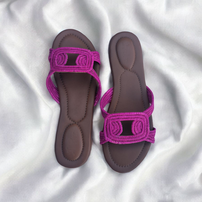 Woven Raffia Sandals for Women with Comfortable Fit