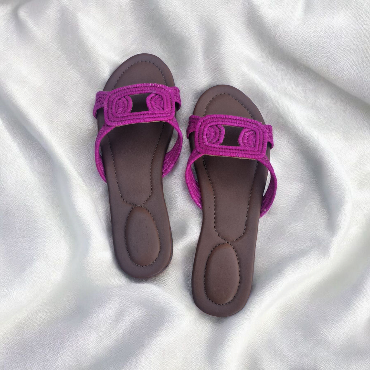 Woven Raffia Sandals for Women with Comfortable Fit