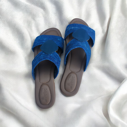 Urban Amazigh sandals – Handwoven Moroccan Raffia Slippers
