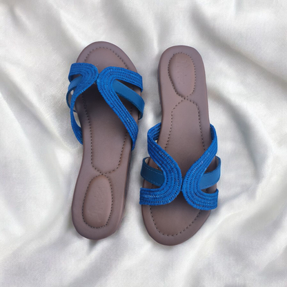 Natural Raffia Slide Sandals – Lightweight & Comfortable
