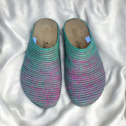 Woven Balance Flat Sabot – Handwoven Moroccan Raffia Flat Sabot