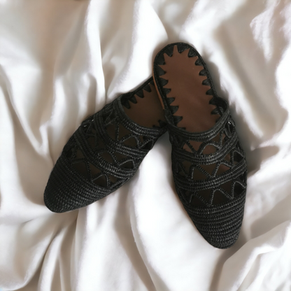 Handmade Moroccan raffia sandals by BerberSole