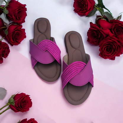 Noor sandals – Handwoven Moroccan Raffia Slippers