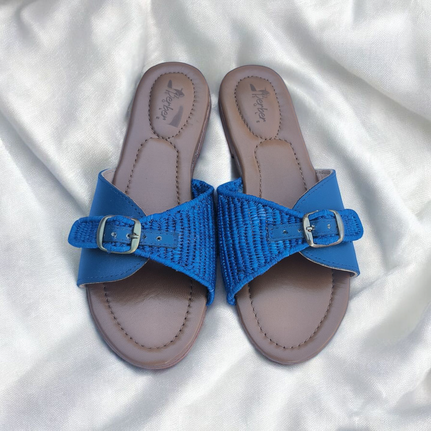 Natural Straw Raffia Sandals – Boho Flat Shoes