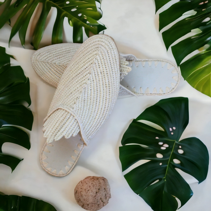 Handmade Moroccan raffia sandals by BerberSole
