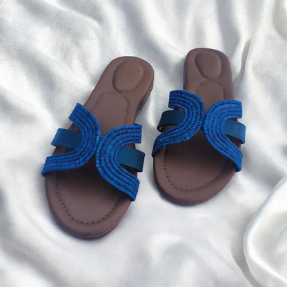 Natural Raffia Slide Sandals – Lightweight & Comfortable