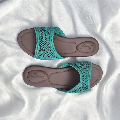 Palmira sandals – Handwoven Moroccan Raffia Slippers
