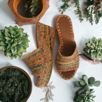 Handmade Moroccan raffia sandals by BerberSole