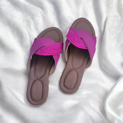 Noor sandals – Handwoven Moroccan Raffia Slippers