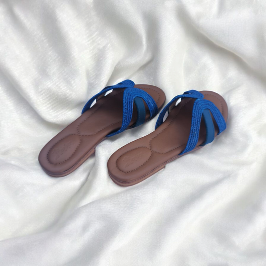 Natural Raffia Slide Sandals – Lightweight & Comfortable