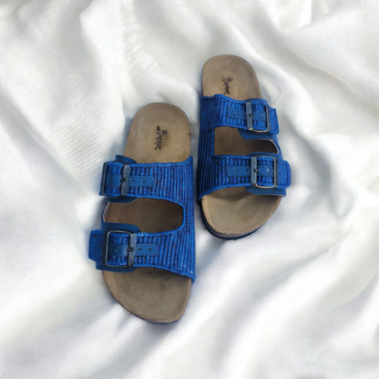 Moroccan Raffia Slide Sandals – Natural & Handmade