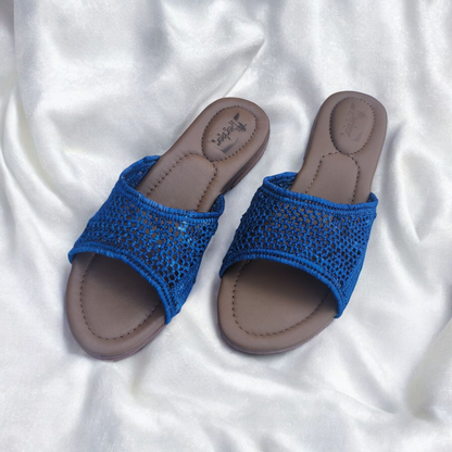 Boho raffia sandals – Handwoven Moroccan Raffia Slippers