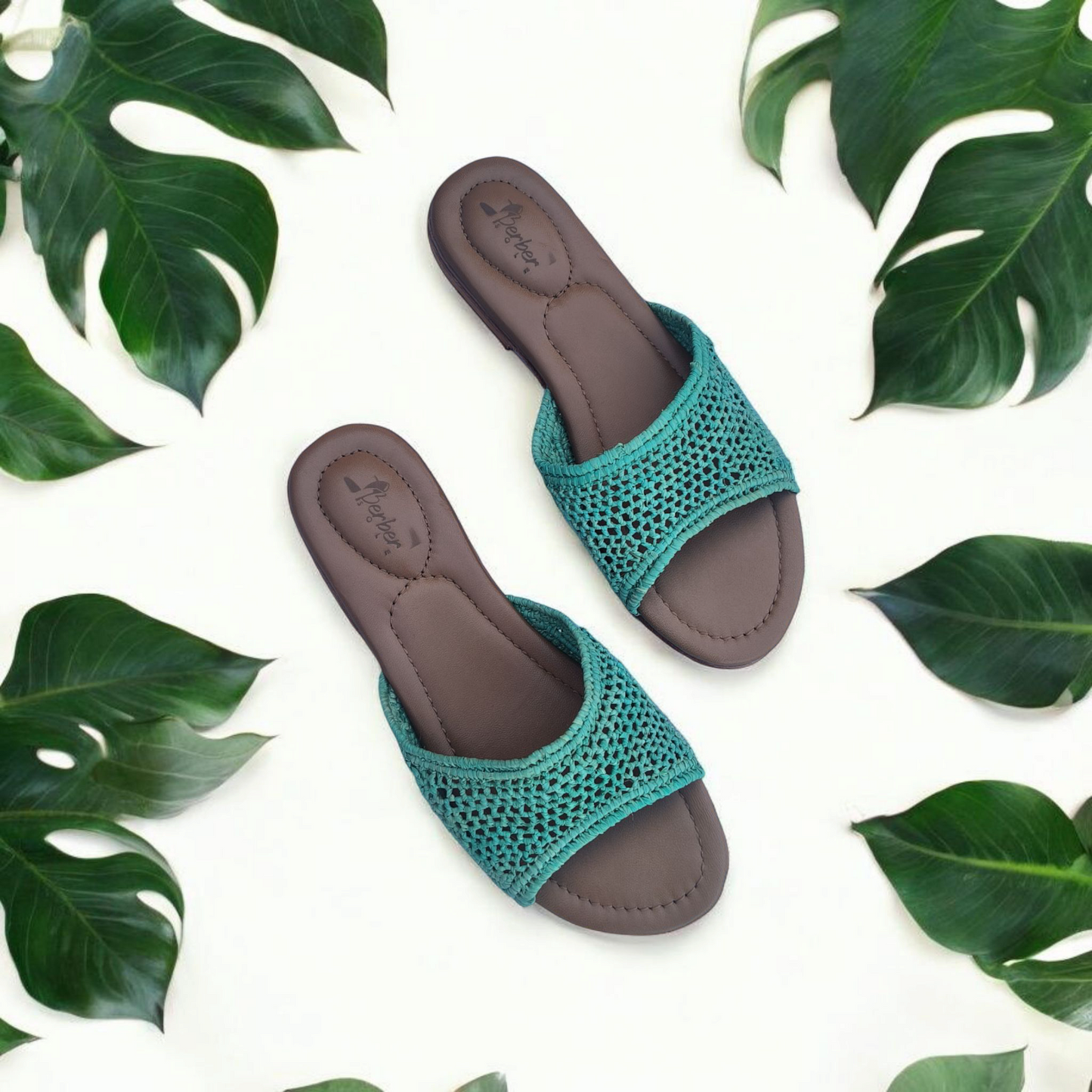 Palmira sandals – Handwoven Moroccan Raffia Slippers