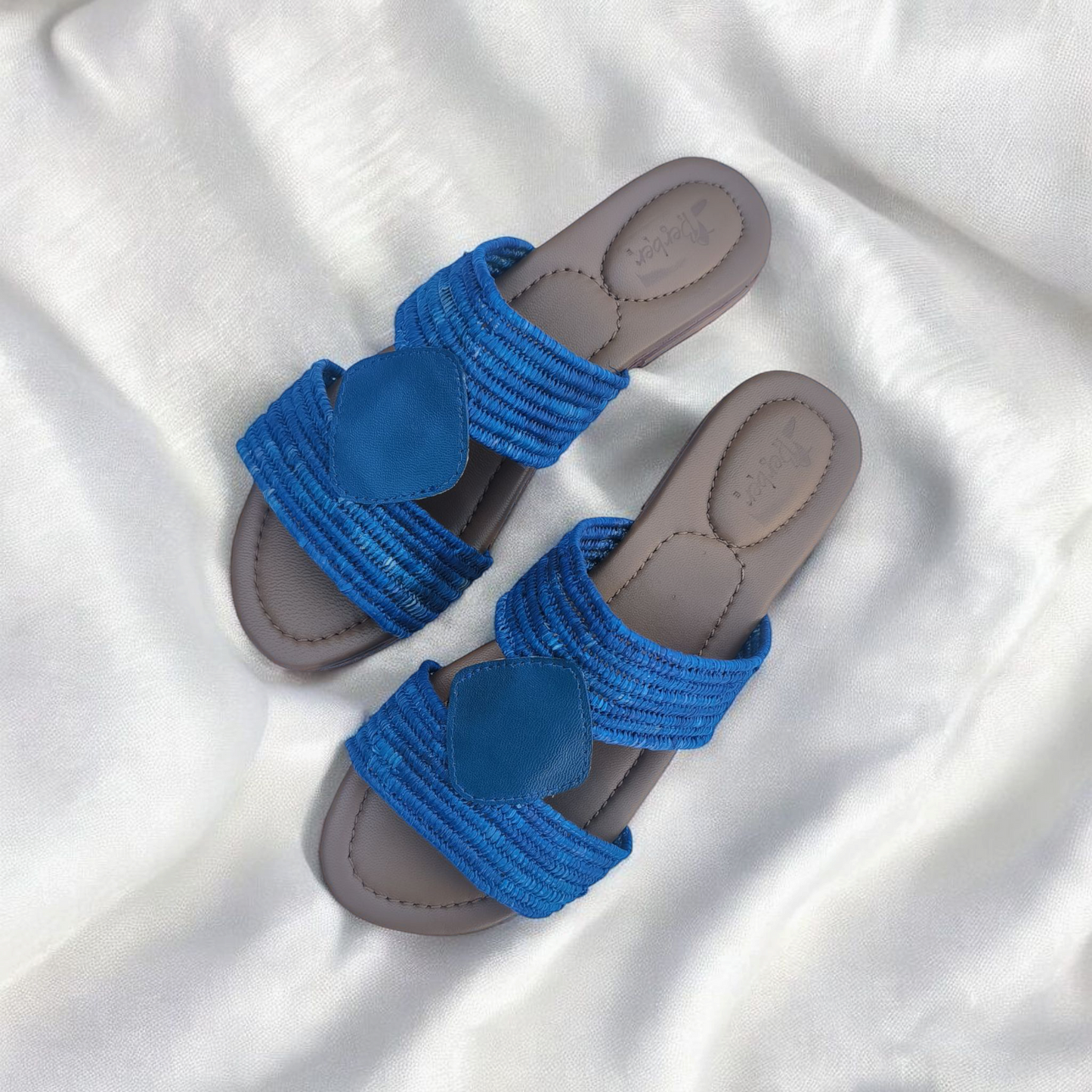 Urban Amazigh sandals – Handwoven Moroccan Raffia Slippers