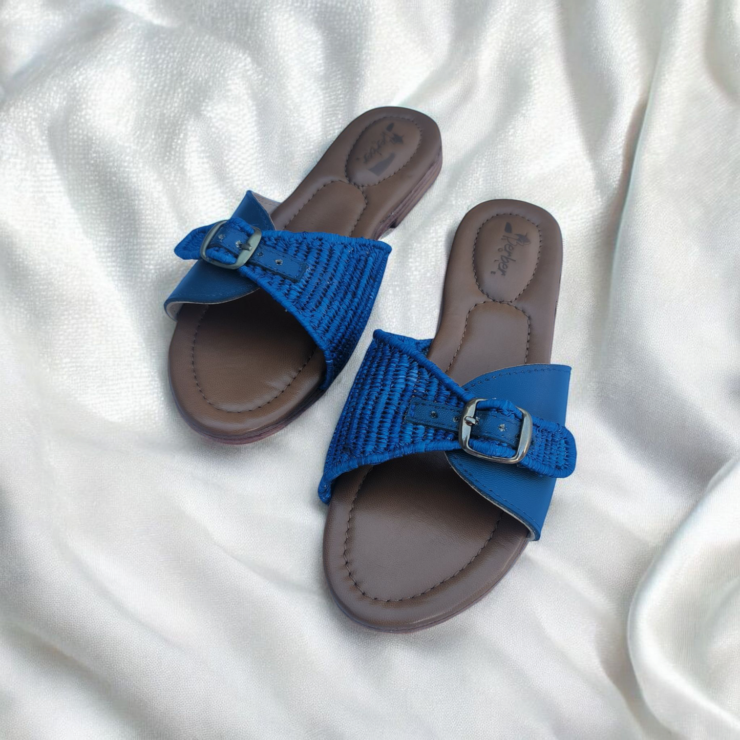 Natural Straw Raffia Sandals – Boho Flat Shoes