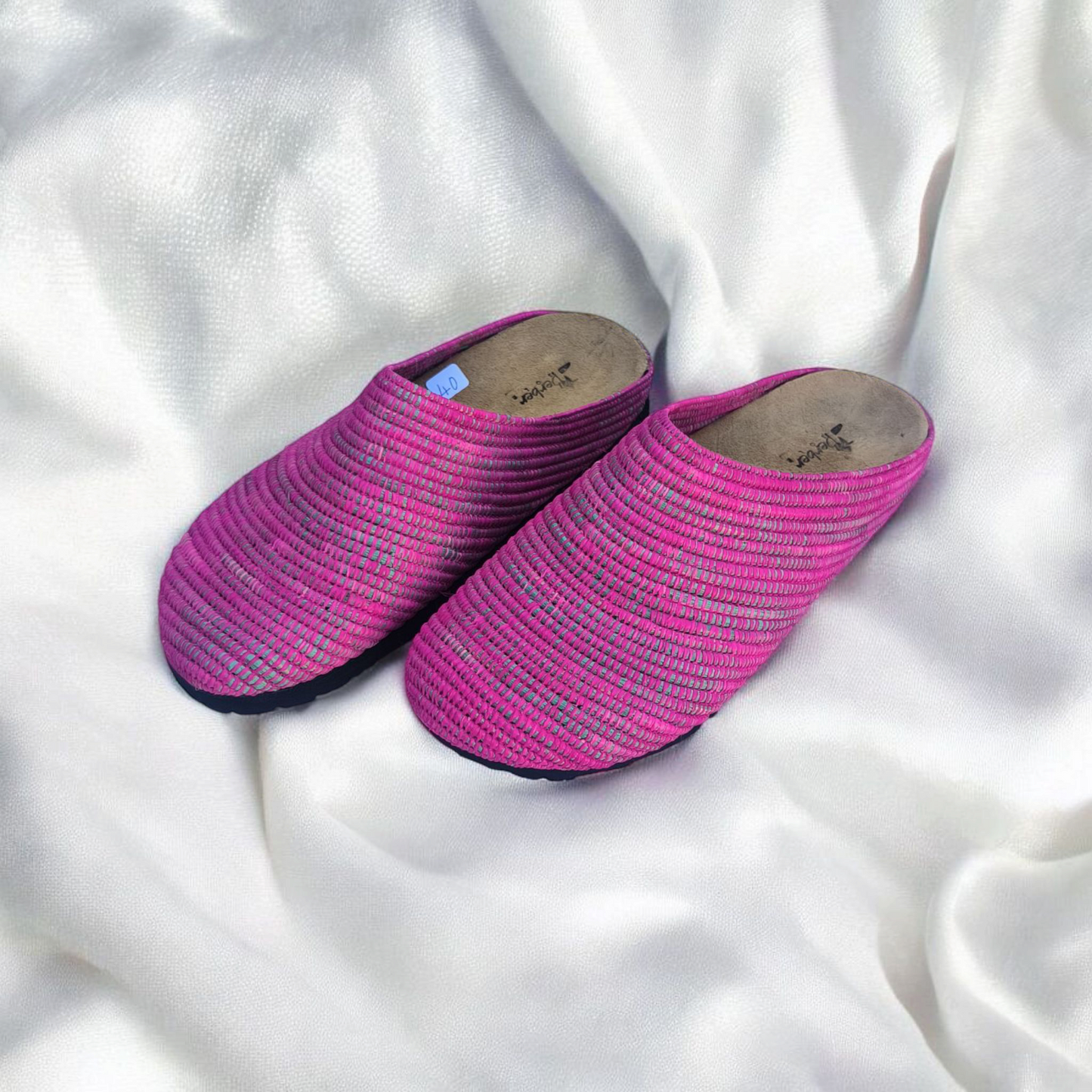 Tazrout Flat Sabot – Handwoven Moroccan Raffia Flat Sabot