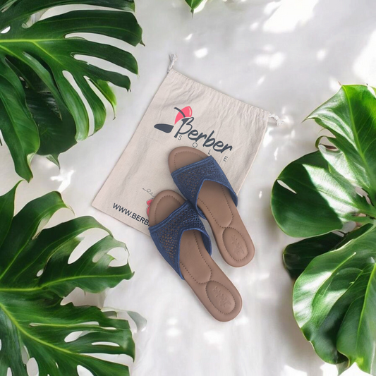 Spice Road – Handwoven Moroccan Raffia Slippers | Elegant Indoor-Outdoor Wear