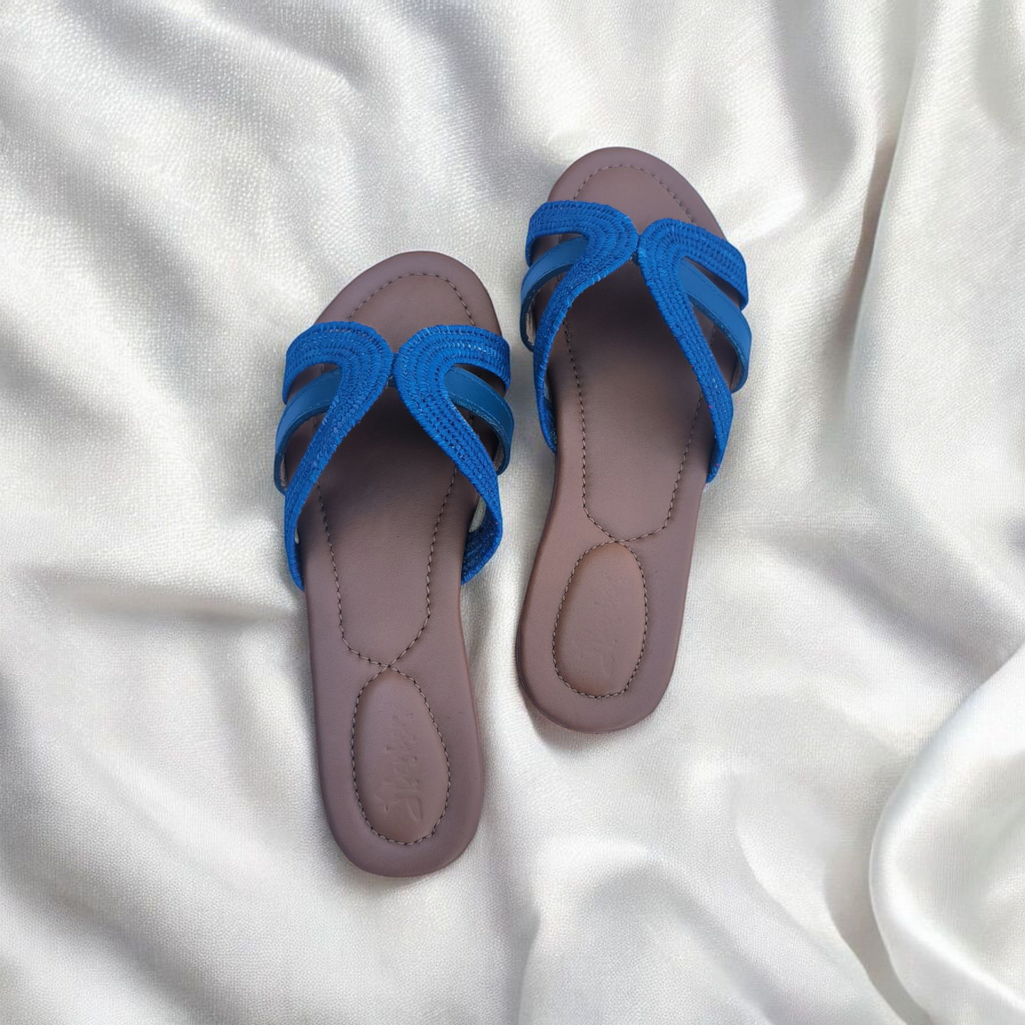 Natural Raffia Slide Sandals – Lightweight & Comfortable